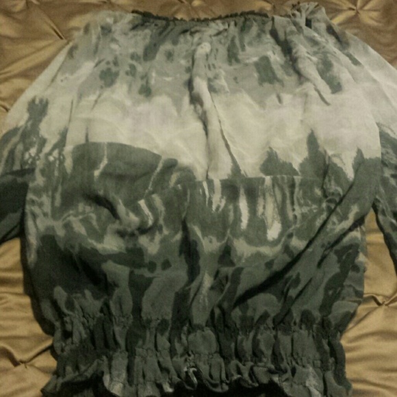 SOLD...Off the shoulder blouse $13 sold