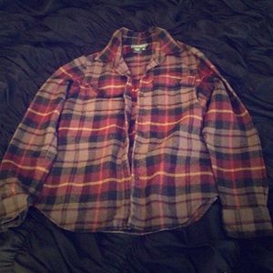 Lauren Ralph Lauren brown/green/red flannel button