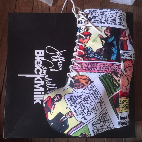 NWB Jeffrey Campbell X Black Milk Damsel