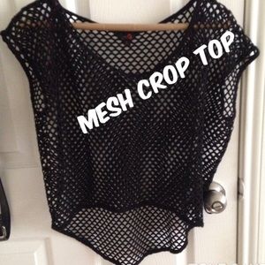 Mesh crop top!!