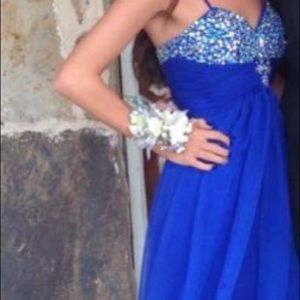Blue prom dress