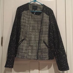 NWT Piperlime Collection Tweed Moto jacket