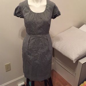 Jcrew railroad stripe dress with pockets