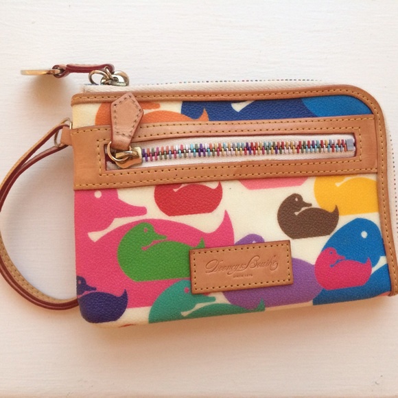 Dooney&Bourke Leather Wonder Duck wristlet/wallet