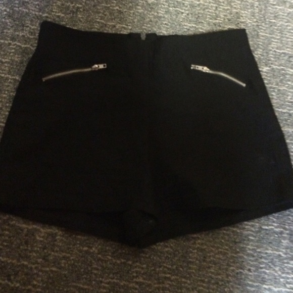 Black high waisted shorts