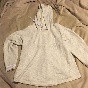 Nwot grey and white hoodie