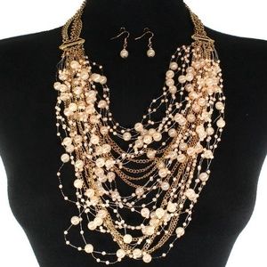 Pearl Necklace Set
