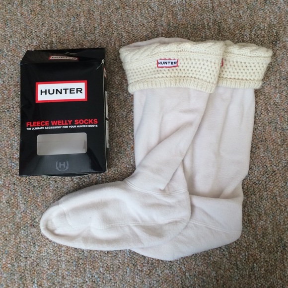 Never worn Hunter Fleece Welly Socks