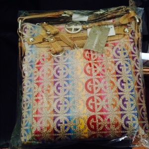 Giani Bernini Block Crossbody Purse- multi color.