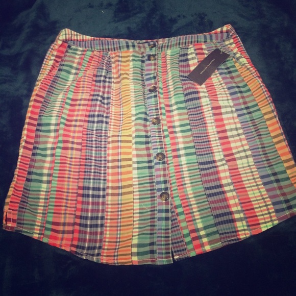 Tommy Hilfiger Multi-Plaid Skirt