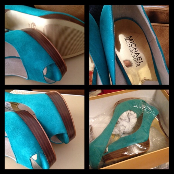 Michael Kors Peep-toe heels. - Picture 3 of 4