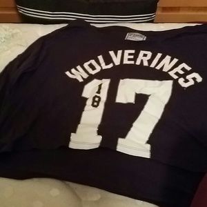 PINK vs wolverines crop top