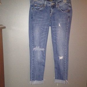 Distressed Levi jeans