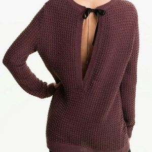 Open Back Thermal Knit Sweater by Hinge