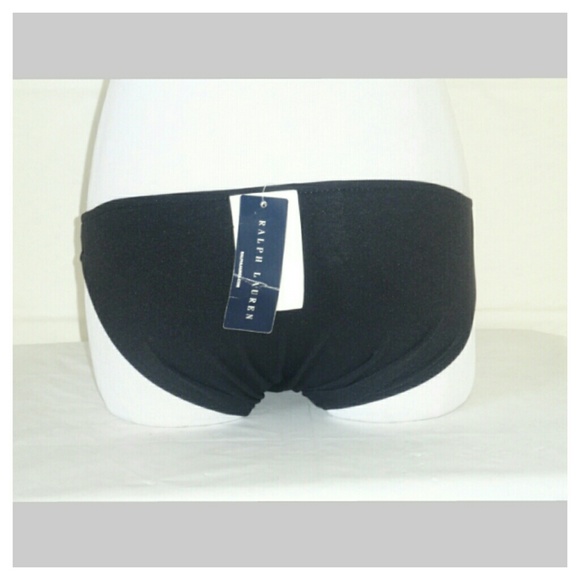 NWT Black &White Logo Ralph Lauren swimsuit Bottom - Picture 3 of 3