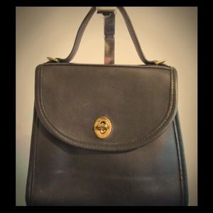 Vtg. COACH Regina 9983 Small Black Leather