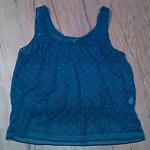 Sheer purple w/grey hearts American eagle shirt