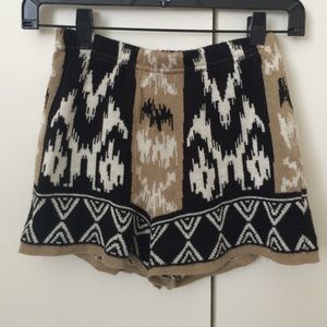 Urban Outfitters Tribal Knit Shorts