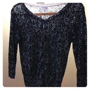 cardigan black and cream