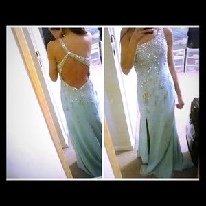 Turquoise Clarisse prom dress on sale