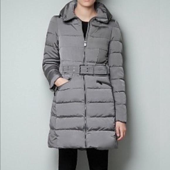 Gently used Zara Puffy Gray Jacket M