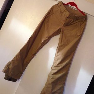 Tan Roxy snow pants