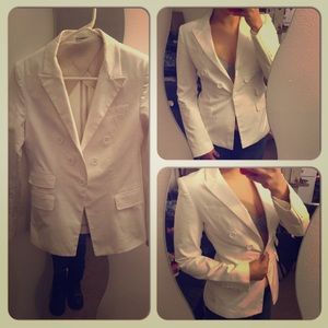 Express white sports blazer