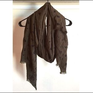 Skull print scarf