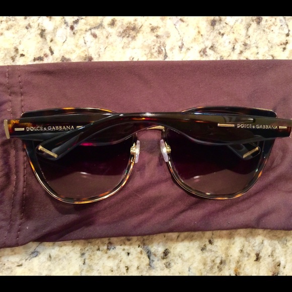 Dolce & Gabbana Tortoiseshell & Gold Sunglasses main image 4