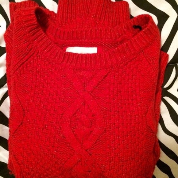 H&M Orange-Red Oversized Sweater - Picture 4 of 4