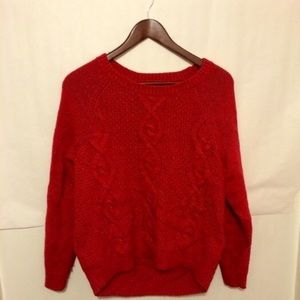 H&M Orange-Red Oversized Sweater