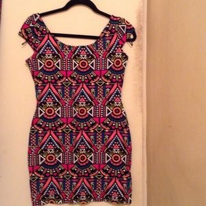 Tribal fitted dress