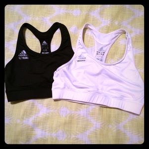 2 pairs of Adidas ClimaLite sports bras