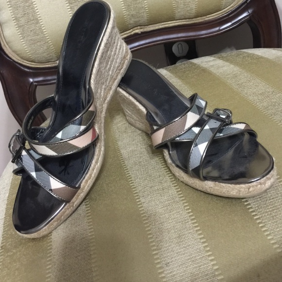 Burberry espadrille wedges