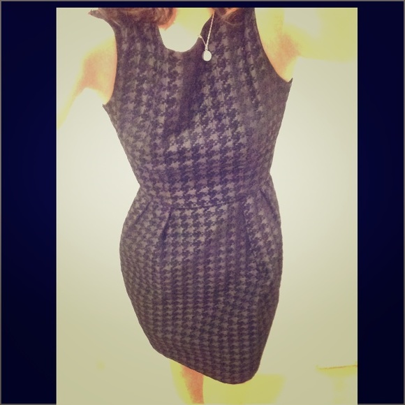 Houndstooth American Apparel Cocktail Dresa