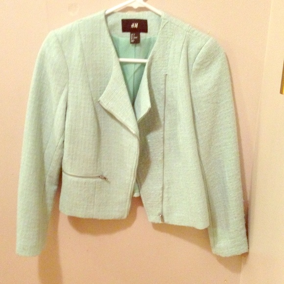 AQUA TWEED BLAZER