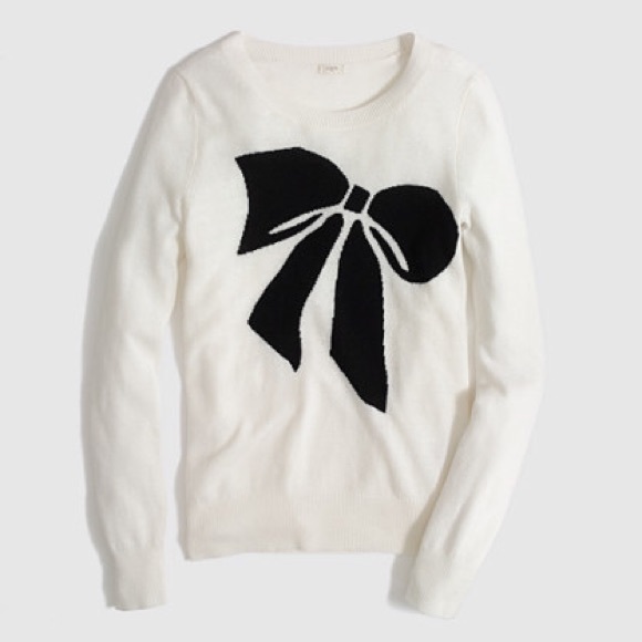 Jcrew bow sweater