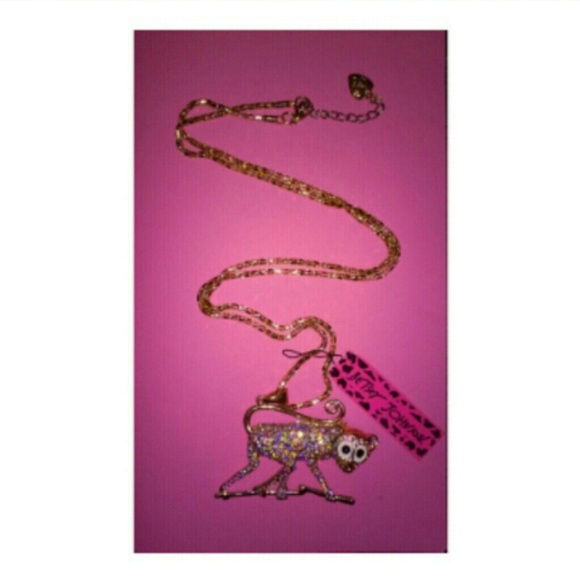 SOLD BetseyJohnson Spider Monkey Necklace - Picture 3 of 4