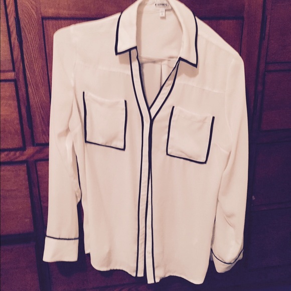 Express Tops - Express Portofino sheer blouse
