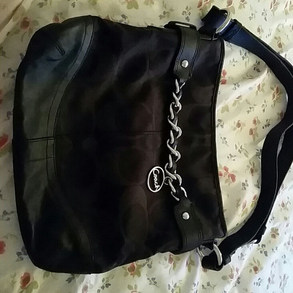 Authentic black coach purse