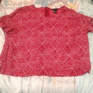 Tribal Print Crop Top