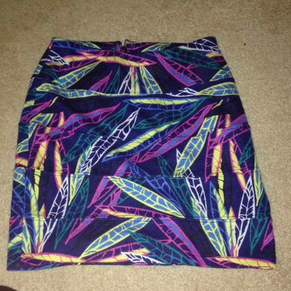 colorful pencil skirt