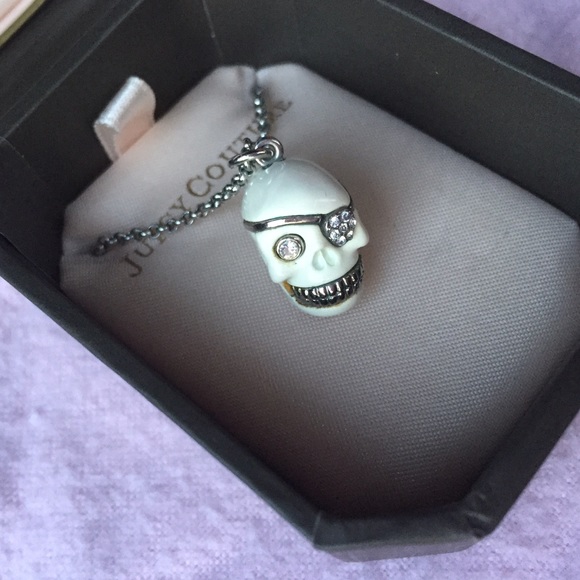 Juicy Couture skull necklace (original box)