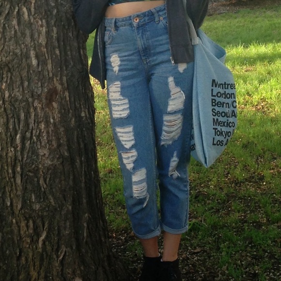 Topshop Moto Mom Jeans