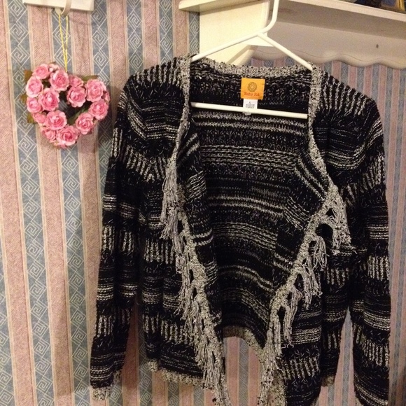 Ruby Rd Black and Grey Sweater
