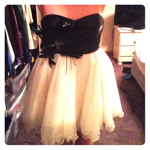 Black and White homecoming/party dress