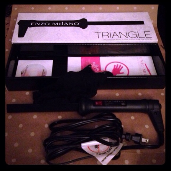 ENZO MILANO triangle curling wand