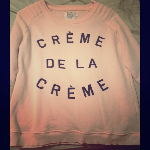 Zoe Karssen Sweaters - Zoe Karssen Creme de la Creme Sweatshirt