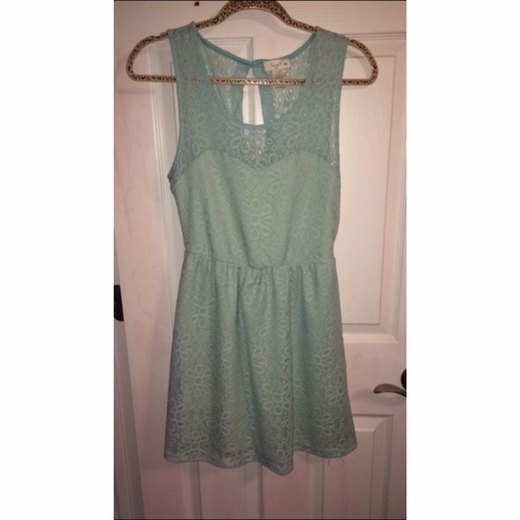 Mint Green Lace Dress