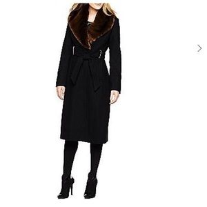 Worthington Belted Wrap Wool Coat